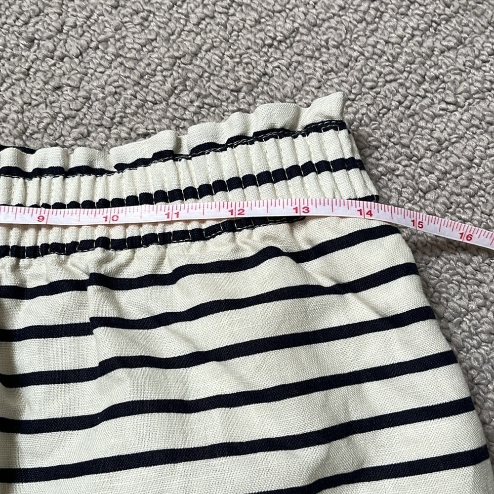 J.Crew paper bag waist nautical linen skirt - Picture 5 of 6